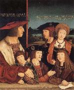 STRIGEL, Bernhard Emperor Maximilian I and his family Spain oil painting artist